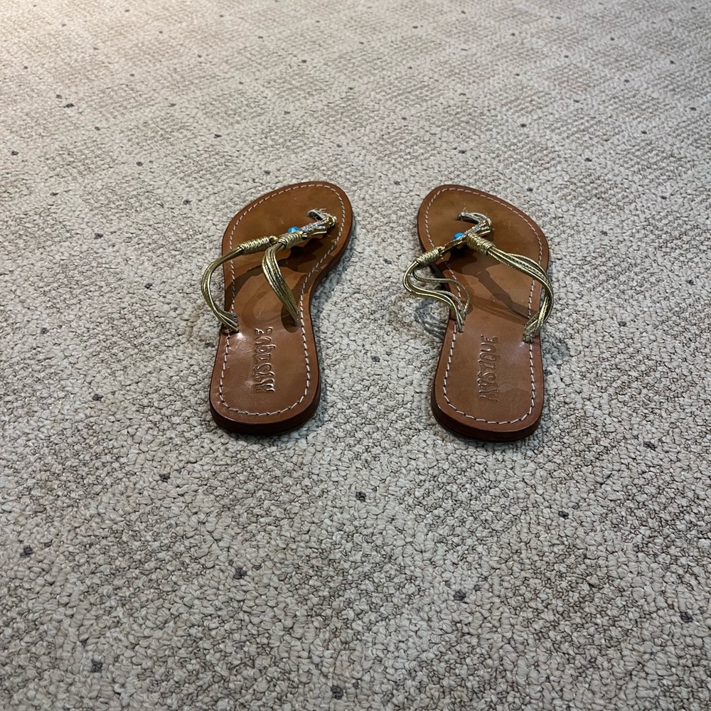 Mystique Egyptian Leather Style Sandals with Crystal Hamza. - Picture 6 of 10